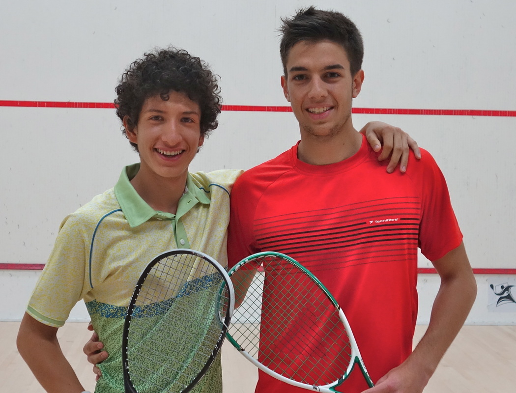 Kiva Open, Sept. 18, 2015. Jesus Camacho, left, beat Auguste Dussourd to get to the semis.