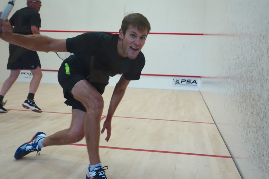 Kiva Club Open qualifying, Sept. 15, 2015. Sam Gould, right, defeated Sean Gallagher.