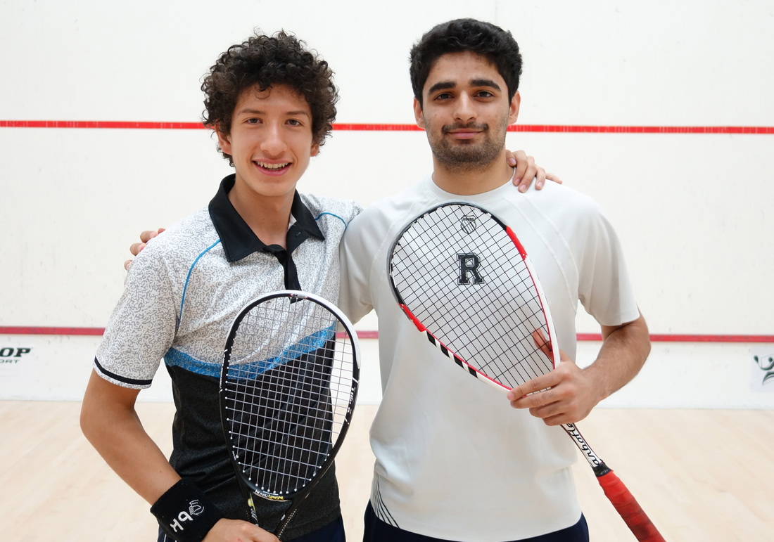 Kiva Club Open, Sept. 19, 2015. Unseeded Jesus Camacho, left, beat the No. 4 seed to reach the finals.