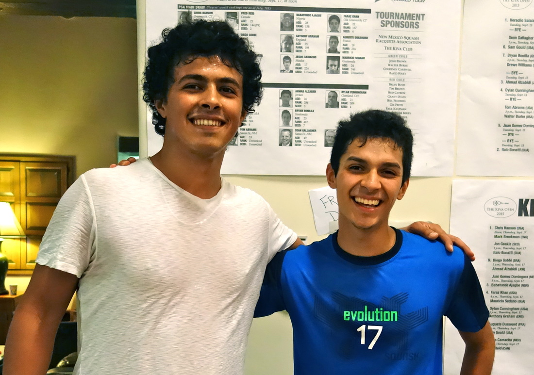 Kiva Open, Sept. 18, 2015. Qualifier Ahmad Alzabidi eliminated Juan Gomez Dominguez to make the semi-finals.
